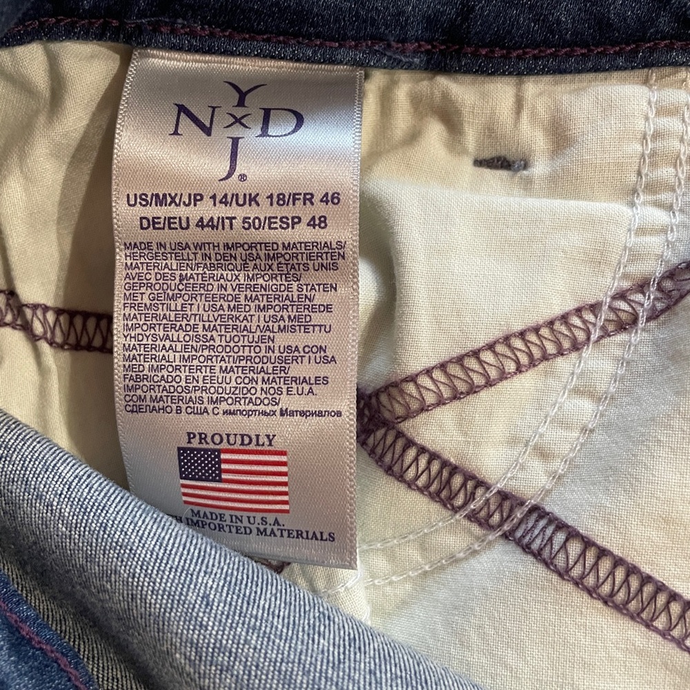 NWT NYDJ Lift Tuck Technology Sure Stretch Denim Skinny Legging Size 14 - Picture 7 of 7